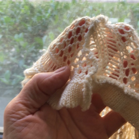 Windsor boho beige knit cardigan. - Picture 7 of 8